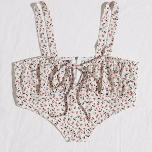 Floral crop top